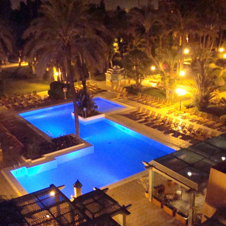 Swimming Pool Night